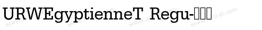 URWEgyptienneT Regu字体转换